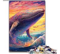 Puzzles pour 1000 pièces Baleine colorée Puzzles impossibles pour Adultes Taille 50x75cm Jeu Adulte Cadeau Jeu interactif Familial Défi cérébral Cadeau