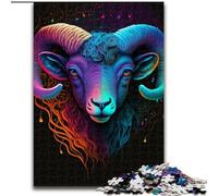 Puzzles pour 1000 pièces Chèvres Puzzle 1000 pièces Puzzle Œuvre d'art Décor Intelligence Jouet pour Famille Jeux d'intérieur Taille 26x38cm