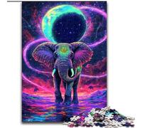 Puzzles pour 1000 pièces Galaxy Elephant Puzzles Difficiles pour Adultes Taille 50x75cm Casse-tête DIY Stimulant pour Adolescents