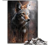 Puzzles pour 1000 pièces Loup Gris Puzzles en Carton 26X38CM Jeu Adulte Cadeau Jeu Interactif Familial Défi Cérébral Cadeau