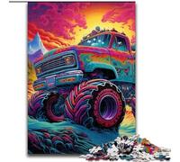 Puzzles pour 1000 pièces Puzzles de Camion psychédélique pour Adultes 1000 pièces Cadeau Parfait pour Les Anniversaires, Les Vacances, Les décorations de fête Spatiale (Taille 50x75cm)