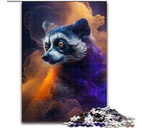 Puzzles pour 1000 pièces Spirit Lemur Puzzles stimulants Taille 50x75cm pour Les Adolescents, Les Couples et Les Amis pour Les Anniversaires, Noël