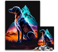Puzzles pour 1000 pièces Un Chien Labrador coloré Puzzles Difficiles pour Adultes pour Adolescents et Adolescents danniversaire et de Vacances 1000 PCS (38x26cm)