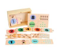 Puzzles pour 2-4 Ans, Jouets Éducatifs en Bois pour Apprendre Les Nombres, Activités d'apprentissage Interactives pour Maternelle Et Garçons Filles