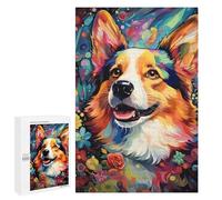 Puzzles pour Adolescentes 1000 PCS Colorful Corgi Art Print-4 Puzzles pour Adolescentes : Améliorez Votre Mémoire pour Un Anniversaire Ou Noël. Jeu Au Design Magnifique. 1000 PCS
