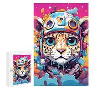 Puzzles pour Adolescentes 1000 PCS Colorful Leopard in Spacesuit Puzzles pour Adolescentes : Améliorez Votre Mémoire pour Un Anniversaire Ou Noël. Jeu Au Design Magnifique. 1000 PCS