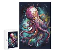 Puzzles pour Adolescentes 1000 PCS Colorful Octopus Art Print Puzzles pour Adolescentes : Améliorez Votre Mémoire pour Un Anniversaire Ou Noël. Jeu Au Design Magnifique. 1000 PCS