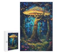 Puzzles pour Adolescentes 1000 PCS Enchanted Forest Glowing Mushrooms Puzzles pour Adolescentes : Améliorez Votre Mémoire pour Un Anniversaire Ou Noël. Jeu Au Design Magnifique. 1000 PCS