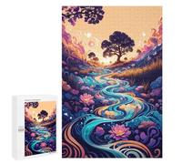 Puzzles pour Adolescentes 1000 PCS Enchanted River Fantasy Puzzles pour Adolescentes : Améliorez Votre Mémoire pour Un Anniversaire Ou Noël. Jeu Au Design Magnifique. 1000 PCS