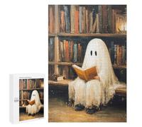 Puzzles pour Adolescentes 1000 PCS Ghost Reading Book in Library Puzzles pour Adolescentes : Améliorez Votre Mémoire pour Un Anniversaire Ou Noël. Jeu Au Design Magnifique. 1000 PCS