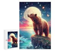 Puzzles pour Adolescentes 1000 PCS Magical Bear Sunset Scene Puzzles pour Adolescentes : Améliorez Votre Mémoire pour Un Anniversaire Ou Noël. Jeu Au Design Magnifique. 1000 PCS