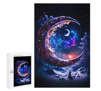 Puzzles pour Adolescentes 1000 PCS Magical Winter Night Scene Puzzles pour Adolescentes : Améliorez Votre Mémoire pour Un Anniversaire Ou Noël. Jeu Au Design Magnifique. 1000 PCS