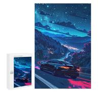 Puzzles pour Adolescentes 1000 PCS Night Drive Adventure Puzzles pour Adolescentes : Améliorez Votre Mémoire pour Un Anniversaire Ou Noël. Jeu Au Design Magnifique. 1000 PCS