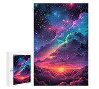 Puzzles pour Adolescentes 1000 PCS Rainbow Clouds in Starry Sky Puzzles pour Adolescentes : Améliorez Votre Mémoire pour Un Anniversaire Ou Noël. Jeu Au Design Magnifique. 1000 PCS