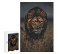 Puzzles pour Adolescentes 1000 PCS Wild Lion in Grassland Puzzles pour Adolescentes : Améliorez Votre Mémoire pour Un Anniversaire Ou Noël. Jeu Au Design Magnifique. 1000 PCS