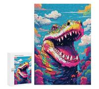 Puzzles pour Adolescentes 300 PCS Colorful Dinosaur Art Print-9 Puzzles pour Adolescentes : Améliorez Votre Mémoire pour Un Anniversaire Ou Noël. Jeu Au Design Magnifique. 300 PCS