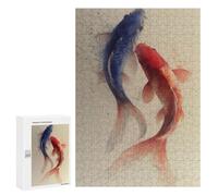 Puzzles pour Adolescentes 300 PCS Colorful Koi Fish Painting-11 Puzzles pour Adolescentes : Améliorez Votre Mémoire pour Un Anniversaire Ou Noël. Jeu Au Design Magnifique. 300 PCS