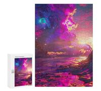 Puzzles pour Adolescentes 300 PCS Fantasy Galaxy Landscape Puzzles pour Adolescentes : Améliorez Votre Mémoire pour Un Anniversaire Ou Noël. Jeu Au Design Magnifique. 300 PCS