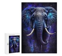 Puzzles pour Adolescentes 300 PCS Galactic Elephant Art Print-1 Puzzles pour Adolescentes : Améliorez Votre Mémoire pour Un Anniversaire Ou Noël. Jeu Au Design Magnifique. 300 PCS