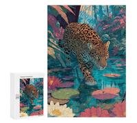 Puzzles pour Adolescentes 300 PCS Jaguar in Amazon Rainforest Puzzles pour Adolescentes : Améliorez Votre Mémoire pour Un Anniversaire Ou Noël. Jeu Au Design Magnifique. 300 PCS
