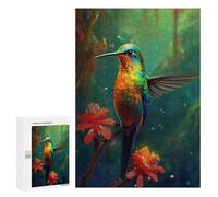 Puzzles pour Adolescentes 300 PCS Rainbow Hummingbird in Amazon Rainforest-1 Puzzles pour Adolescentes : Améliorez Votre Mémoire pour Un Anniversaire Ou Noël. Jeu Au Design Magnifique. 300 PCS