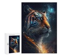 Puzzles pour Adolescentes 300 PCS Tiger Galaxy Art Print Puzzles pour Adolescentes : Améliorez Votre Mémoire pour Un Anniversaire Ou Noël. Jeu Au Design Magnifique. 300 PCS