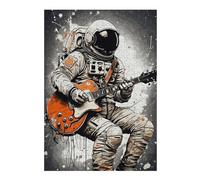 Puzzles pour Adolescentes 38x26cm/1000pcs Astronaut Guitar Music Puzzles pour Adolescentes, Jouets, Décoration Murale, Cadeaux pour Femmes, Cadeaux De Noël Et d'anniversaire 38x26cm/1000pcs