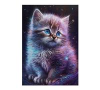 Puzzles pour Adolescentes 38x26cm/1000pcs Cute Galaxy Kitten Puzzles pour Adolescentes, Jouets, Décoration Murale, Cadeaux pour Femmes, Cadeaux De Noël Et d'anniversaire 38x26cm/1000pcs