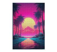Puzzles pour Adolescentes 38x26cm/1000pcs Neon Dreamscape Reverie Puzzles pour Adolescentes, Jouets, Décoration Murale, Cadeaux pour Femmes, Cadeaux De Noël Et d'anniversaire 38x26cm/1000pcs