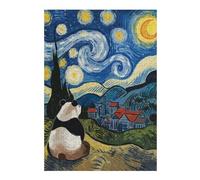 Puzzles pour Adolescentes 38x26cm/1000pcs Panda Starry Night Puzzles pour Adolescentes, Jouets, Décoration Murale, Cadeaux pour Femmes, Cadeaux De Noël Et d'anniversaire 38x26cm/1000pcs