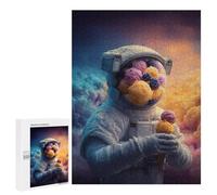 Puzzles pour Adolescentes 500 PCS Astronaut with Ice Cream in Space-1 Puzzles pour Adolescentes : Améliorez Votre Mémoire pour Un Anniversaire Ou Noël. Jeu Au Design Magnifique. 500 PCS