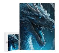 Puzzles pour Adolescentes 500 PCS Blue Ice Dragon Fantasy Artwork -1 Puzzles pour Adolescentes : Améliorez Votre Mémoire pour Un Anniversaire Ou Noël. Jeu Au Design Magnifique. 500 PCS
