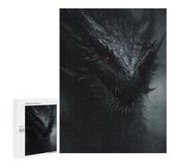 Puzzles pour Adolescentes 500 PCS Dark Dragon Fantasy Artwork -1 Puzzles pour Adolescentes : Améliorez Votre Mémoire pour Un Anniversaire Ou Noël. Jeu Au Design Magnifique. 500 PCS