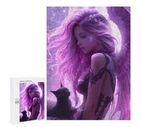 Puzzles pour Adolescentes 500 PCS Enchanted Angelic Fantasy Artwork Puzzles pour Adolescentes : Améliorez Votre Mémoire pour Un Anniversaire Ou Noël. Jeu Au Design Magnifique. 500 PCS