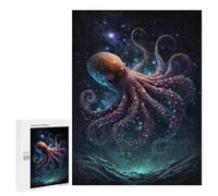 Puzzles pour Adolescentes 500 PCS Galactic Octopus Art Print-1 Puzzles pour Adolescentes : Améliorez Votre Mémoire pour Un Anniversaire Ou Noël. Jeu Au Design Magnifique. 500 PCS