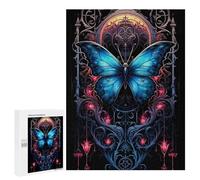 Puzzles pour Adolescentes 500 PCS Gothic Butterfly Art Print Puzzles pour Adolescentes : Améliorez Votre Mémoire pour Un Anniversaire Ou Noël. Jeu Au Design Magnifique. 500 PCS