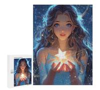 Puzzles pour Adolescentes 500 PCS Magical Star Holding Fantasy Artwork Puzzles pour Adolescentes : Améliorez Votre Mémoire pour Un Anniversaire Ou Noël. Jeu Au Design Magnifique. 500 PCS