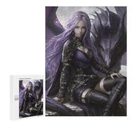 Puzzles pour Adolescentes 500 PCS Purple Dragon Armor Fantasy Artwork Puzzles pour Adolescentes : Améliorez Votre Mémoire pour Un Anniversaire Ou Noël. Jeu Au Design Magnifique. 500 PCS