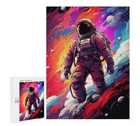 Puzzles pour Adolescentes 500 PCS Space Astronaut Adventure -3 Puzzles pour Adolescentes : Améliorez Votre Mémoire pour Un Anniversaire Ou Noël. Jeu Au Design Magnifique. 500 PCS