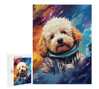 Puzzles pour Adolescentes 500 PCS Space Poodle Adventure Puzzles pour Adolescentes : Améliorez Votre Mémoire pour Un Anniversaire Ou Noël. Jeu Au Design Magnifique. 500 PCS