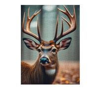 Puzzles pour Adolescentes 52x38cm/1000pcs Deer Face Puzzles pour Adolescentes, Jouets, Décoration Murale, Cadeaux pour Femmes, Cadeaux De Noël Et d'anniversaire 52x38cm/1000pcs