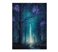 Puzzles pour Adolescentes 52x38cm/1000pcs Fantasy Night Forest Puzzles pour Adolescentes, Jouets, Décoration Murale, Cadeaux pour Femmes, Cadeaux De Noël Et d'anniversaire 52x38cm/1000pcs