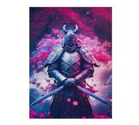 Puzzles pour Adolescentes 52x38cm/1000pcs Japanese Sakura Samura V2 Puzzles pour Adolescentes, Jouets, Décoration Murale, Cadeaux pour Femmes, Cadeaux De Noël Et d'anniversaire 52x38cm/1000pcs