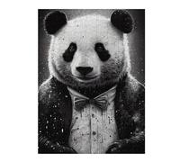 Puzzles pour Adolescentes 52x38cm/1000pcs Panda Smoking Drawing Puzzles pour Adolescentes, Jouets, Décoration Murale, Cadeaux pour Femmes, Cadeaux De Noël Et d'anniversaire 52x38cm/1000pcs