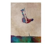 Puzzles pour Adolescentes 52x38cm/1000pcs Pole Vault Watercolor Art Puzzles pour Adolescentes, Jouets, Décoration Murale, Cadeaux pour Femmes, Cadeaux De Noël Et d'anniversaire 52x38cm/1000pcs
