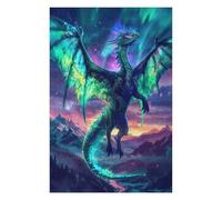 Puzzles pour Adolescentes 75x50cm/1000pcs Aurora Seraphim Dragon Puzzles pour Adolescentes, Jouets, Décoration Murale, Cadeaux pour Femmes, Cadeaux De Noël Et d'anniversaire 75x50cm/1000pcs