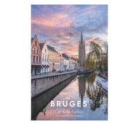 Puzzles pour Adolescentes 75x50cm/1000pcs Bruges in Coordinates Puzzles pour Adolescentes, Jouets, Décoration Murale, Cadeaux pour Femmes, Cadeaux De Noël Et d'anniversaire 75x50cm/1000pcs