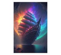Puzzles pour Adolescentes 75x50cm/1000pcs Fantasy Sailing Ship in Space Puzzles pour Adolescentes, Jouets, Décoration Murale, Cadeaux pour Femmes, Cadeaux De Noël Et d'anniversaire 75x50cm/1000pcs