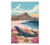 Puzzles pour Adolescentes 75x50cm/1000pcs Komodo Dragon Puzzles pour Adolescentes, Jouets, Décoration Murale, Cadeaux pour Femmes, Cadeaux De Noël Et d'anniversaire 75x50cm/1000pcs