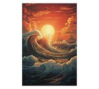 Puzzles pour Adolescentes 75x50cm/1000pcs Ocean Waves Sunset Puzzles pour Adolescentes, Jouets, Décoration Murale, Cadeaux pour Femmes, Cadeaux De Noël Et d'anniversaire 75x50cm/1000pcs